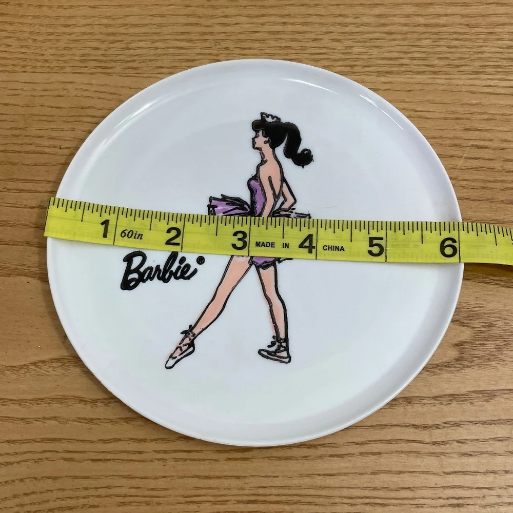 Vintage Barbie Plate Ballerina Plastic Melamine 6